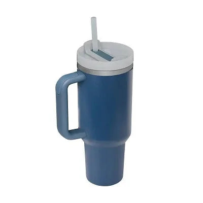 40oz Insulated Tumbler - Stainless Steel Thermal Mug with Straw