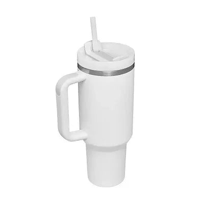 40oz Insulated Tumbler - Stainless Steel Thermal Mug with Straw