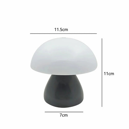 Mushroom Touch Lamp: Nordic Night Light & Charger