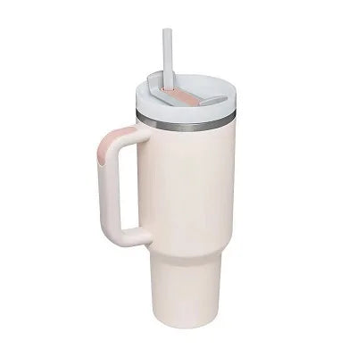 40oz Insulated Tumbler - Stainless Steel Thermal Mug with Straw