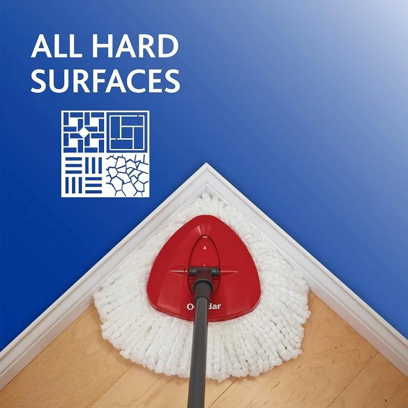EasyWring Spin Mop Refill - Microfiber, White, Durable Clean