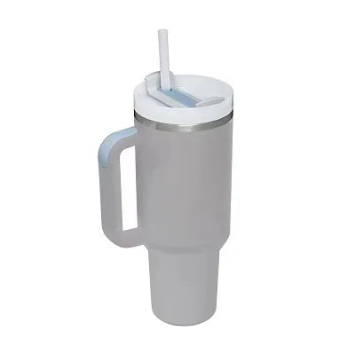 40oz Insulated Tumbler - Stainless Steel Thermal Mug with Straw