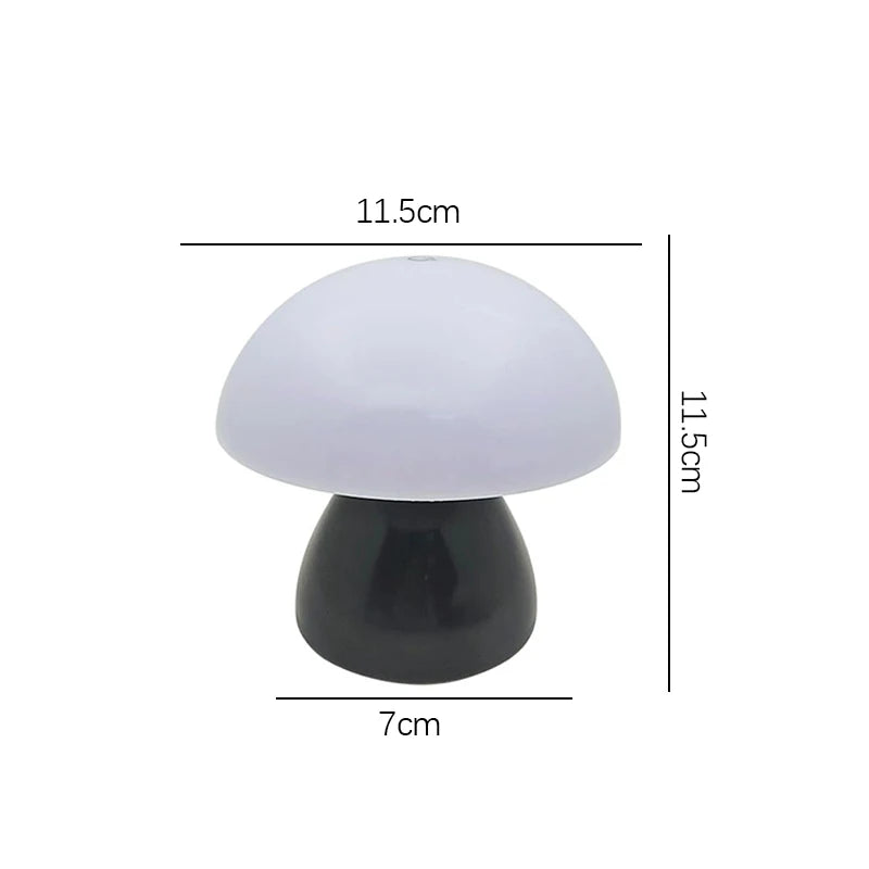 Mushroom Touch Lamp: Nordic Night Light & Charger