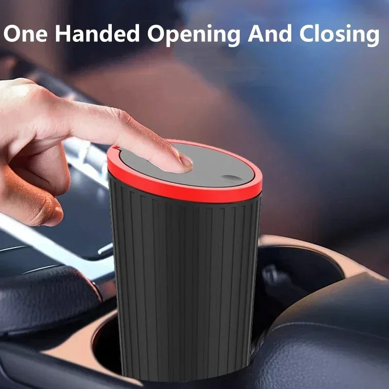 Auto Trash Bin - Compact Car Interior Garbage Container