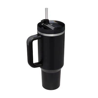 40oz Insulated Tumbler - Stainless Steel Thermal Mug with Straw