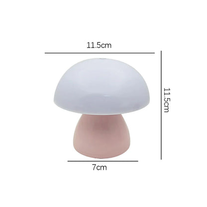 Mushroom Touch Lamp: Nordic Night Light & Charger