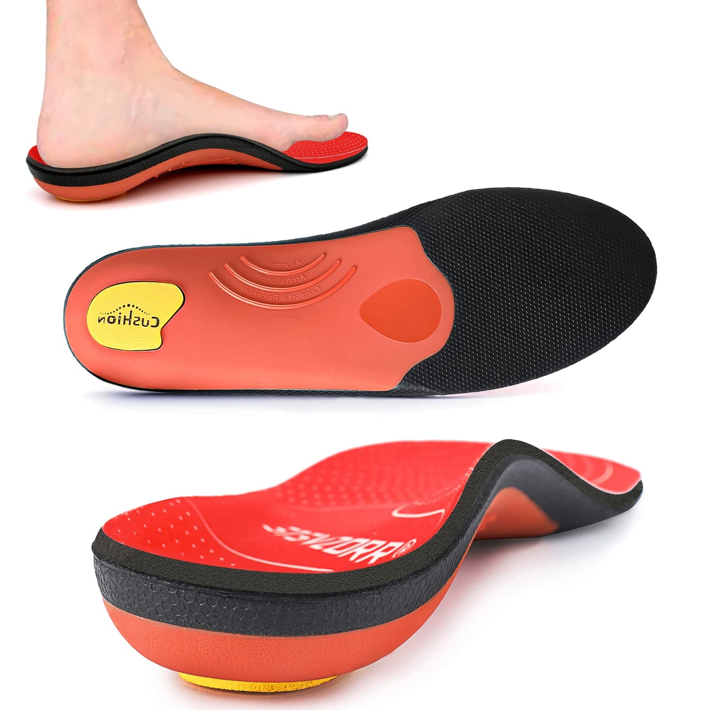 Plantar Fasciitis Orthotic Insoles - High Arch Support