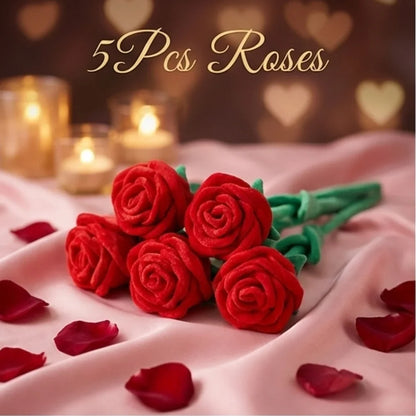 1/3/5pcs Extra Large Plush Velvet Rose Valentine's Day Gift Artificial Flower Room Home Decoration for Woman Girl, Home Decor