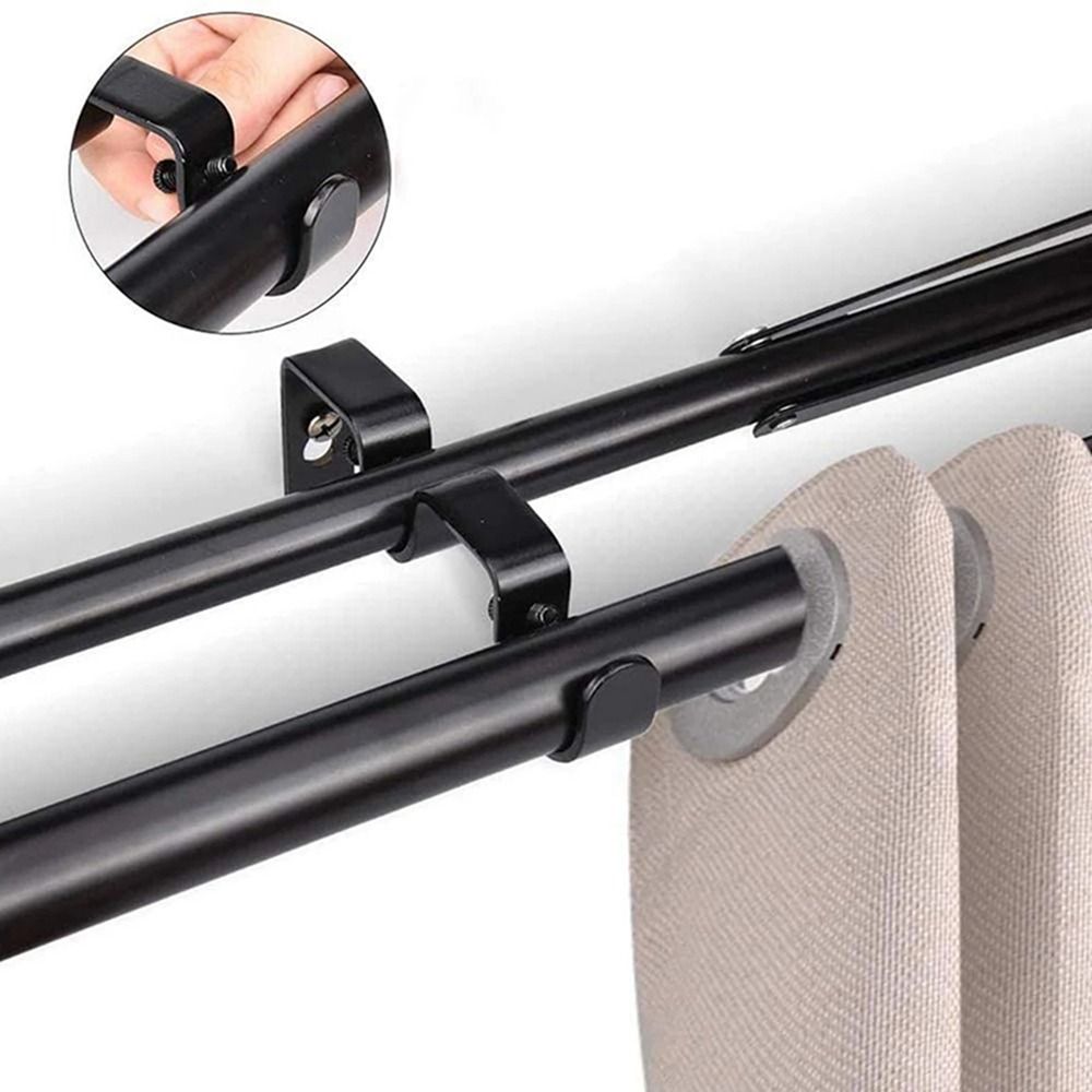 Window Frame Curtain Rod Holder - Heavy Duty Bracket