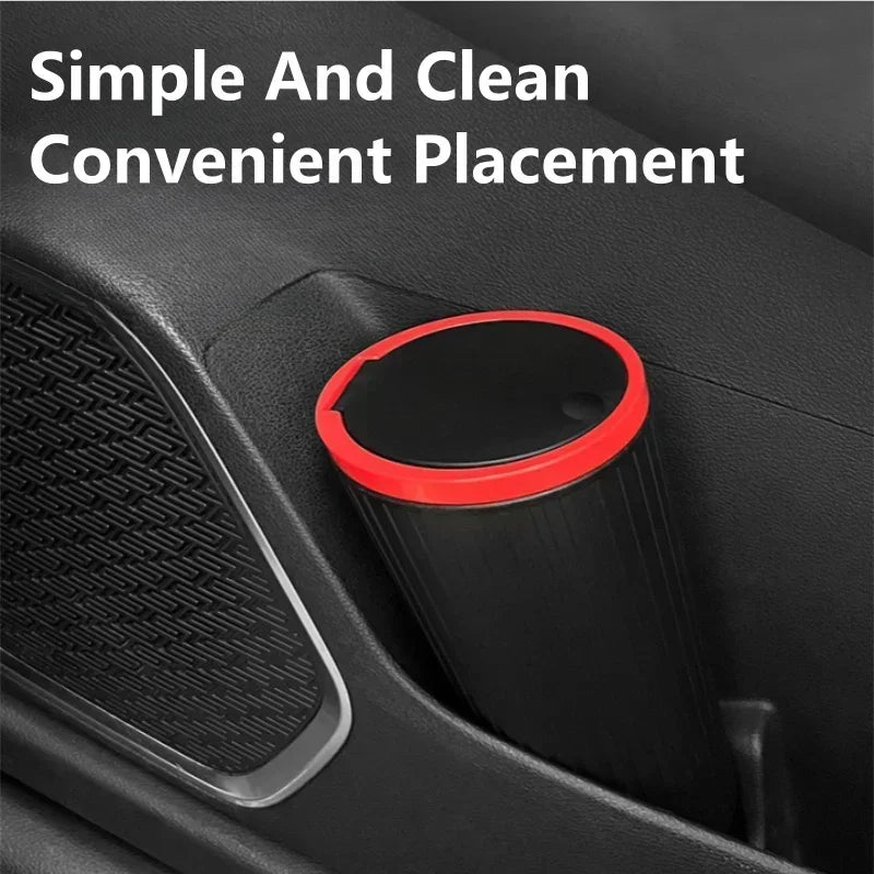 Auto Trash Bin - Compact Car Interior Garbage Container