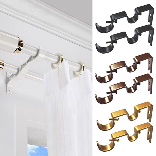 Window Frame Curtain Rod Holder - Heavy Duty Bracket