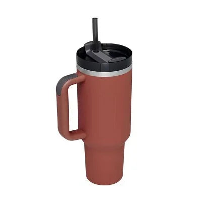 40oz Insulated Tumbler - Stainless Steel Thermal Mug with Straw