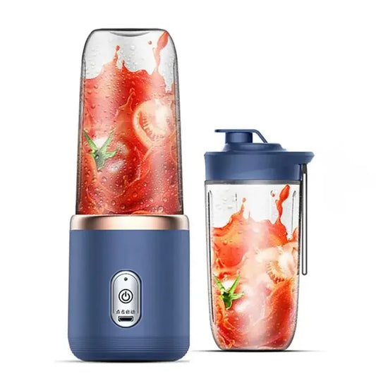 Portable Juicer Cup: 6-Blade USB Smoothie Blender