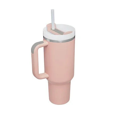 40oz Insulated Tumbler - Stainless Steel Thermal Mug with Straw