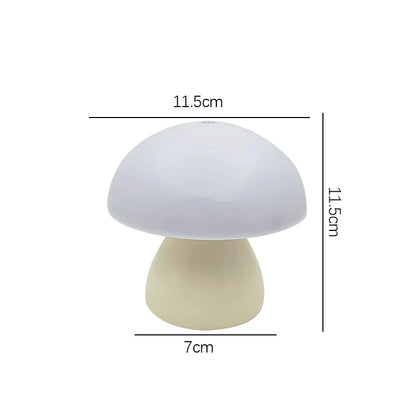 Mushroom Touch Lamp: Nordic Night Light & Charger