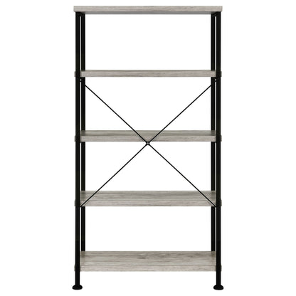 Analiese 63-inch 4-shelf Bookshelf Grey Driftwood