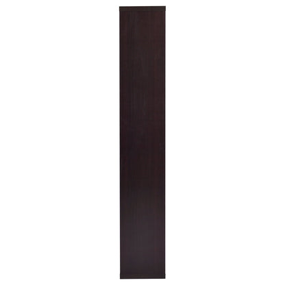 Theo 71-inch 6-shelf Bookshelf Cappuccino