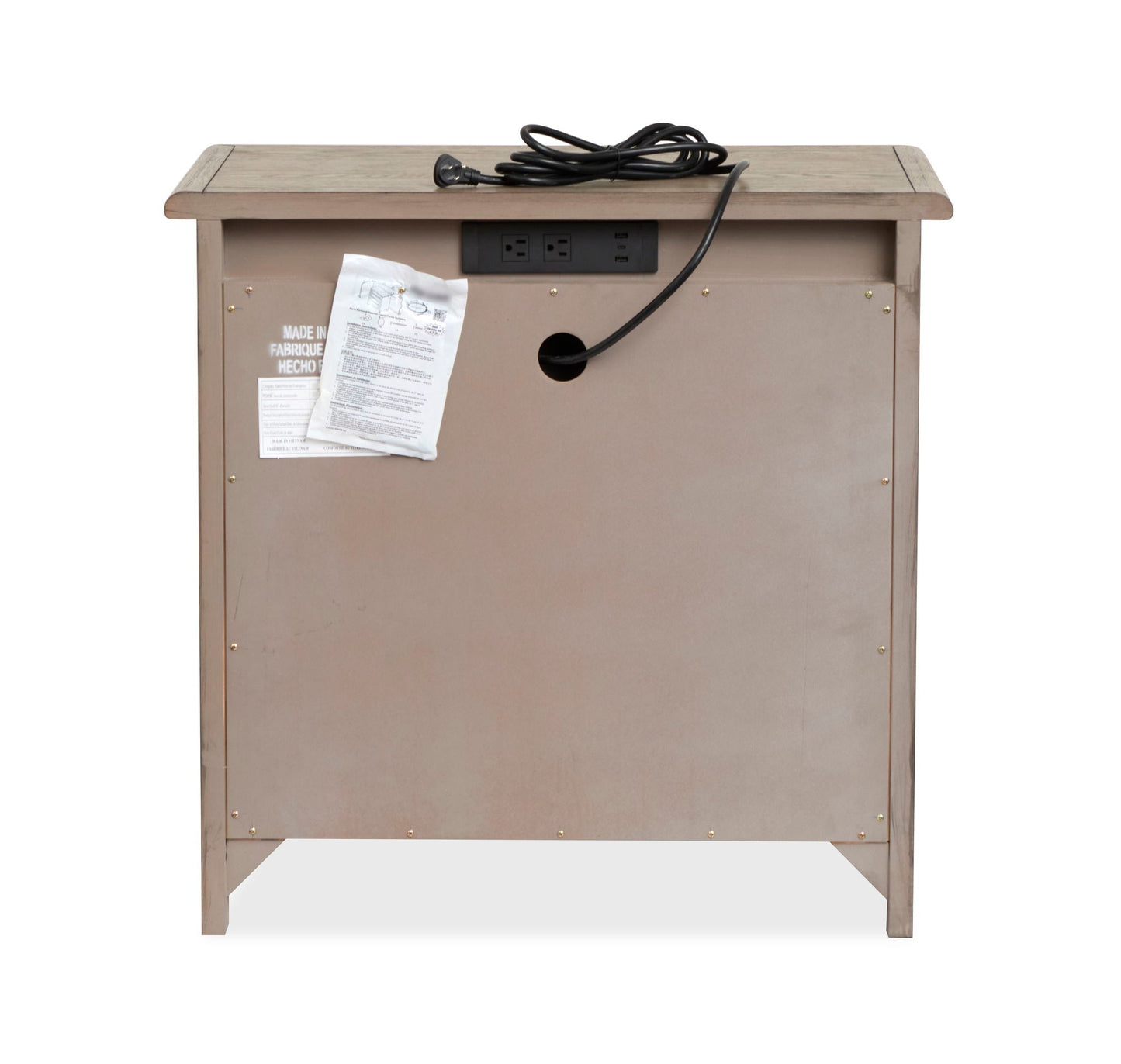 Claremont - Drawer Nightstand - Smokey Taupe