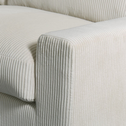 4 Seater Oversized Sectional Sofa With 2 Ottoman And 2 Pillows
