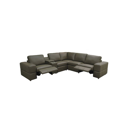 Upholstered Large Arms Sectional With Recliner Seats