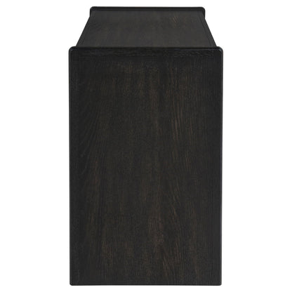 Leandro 2-drawer Home Office Writing Desk Burnished Black