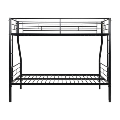 Twin Over Full Bunk Bed With Large Under-Bed Storage - Black