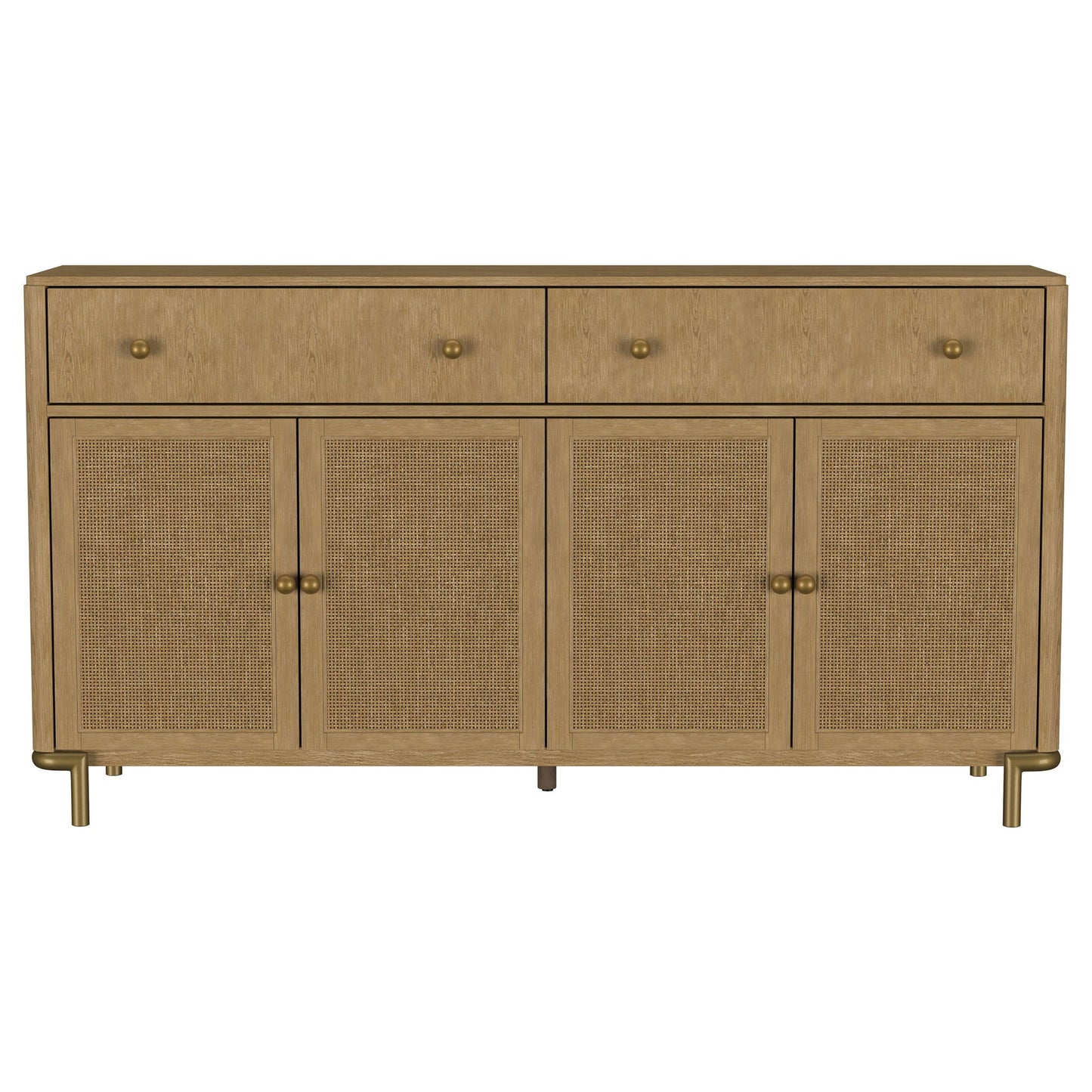 Arini 2-drawer Cane Door Dining Sideboard Server Sand Wash