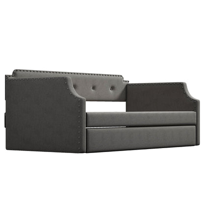 Upholstered Daybed With Trundle