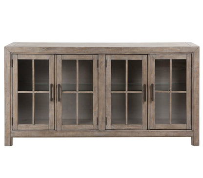 Tinley Park - Buffet Curio Cabinet - Dove Tail Gray