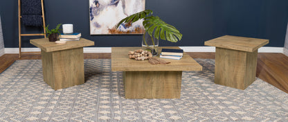 Devar 3-piece Square Coffee and End Table Set Mango