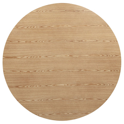 Andrews 5-piece Round Counter Dining Set Light Ash and Black