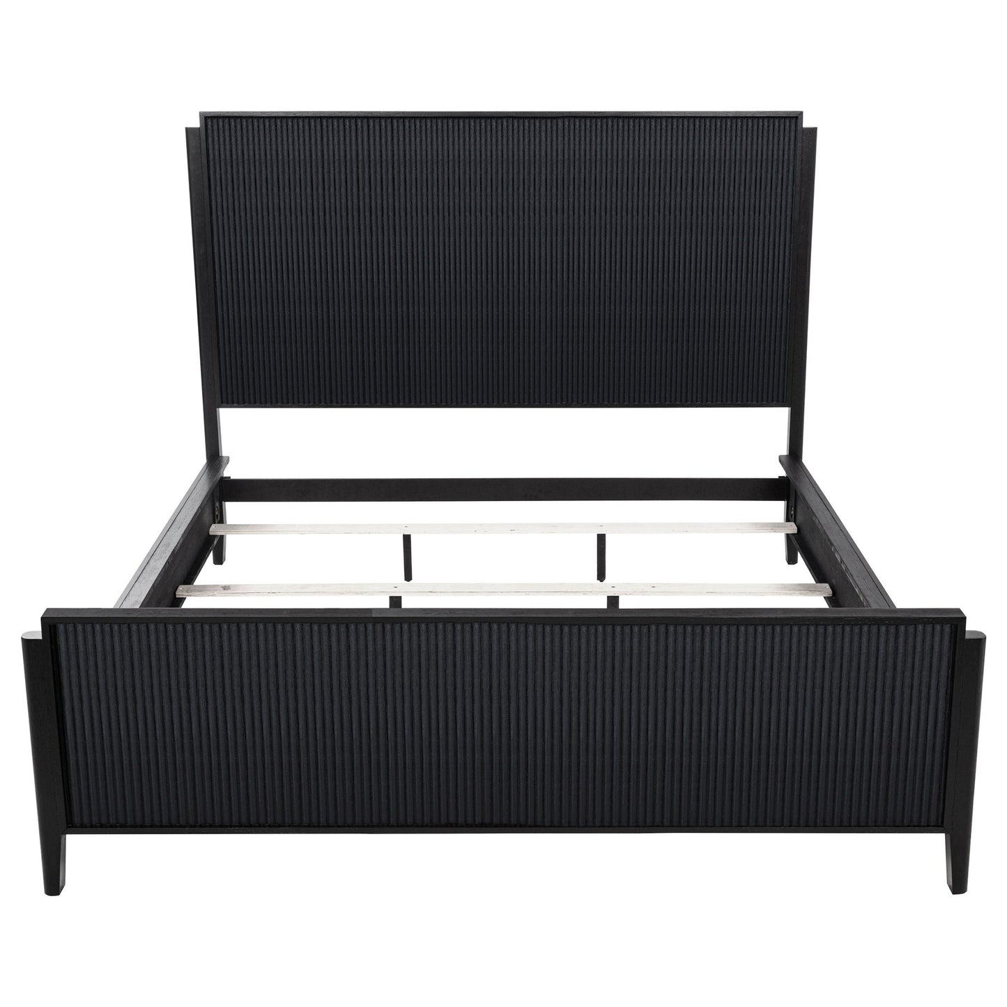 Brookmead Wood California King Panel Bed Black