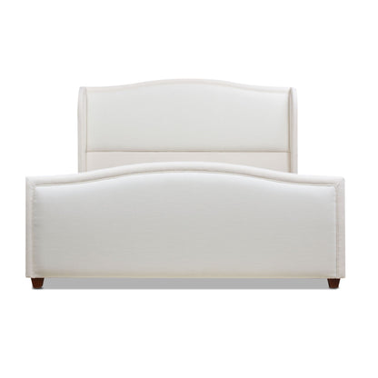 Carmen - Upholstered Wingback Panel Bed Frame