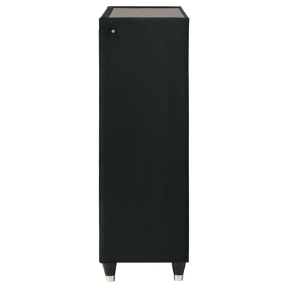 Lorient 5-drawer LED Chest of Drawers Black