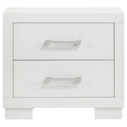 Jessica 2-drawer Nightstand Snow White