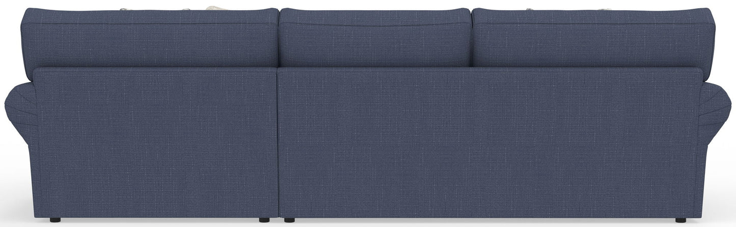 Cape May - Sofa Chaise With Comfort Coil Seating And 5 Accent Pillows Included