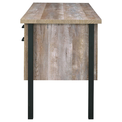 Samson 60-inch 4-drawer Office Computer Desk Weathered Oak