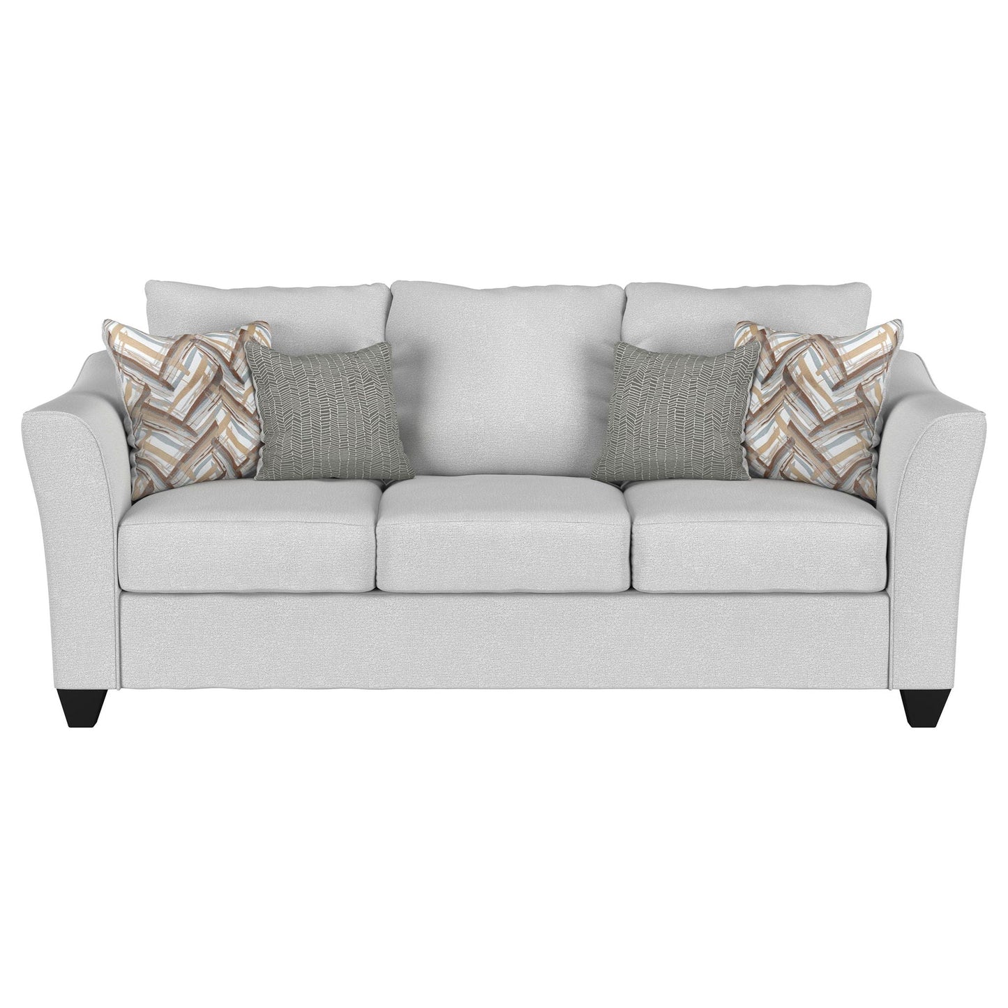 Salizar Upholstered Flared Arm Sofa Sand