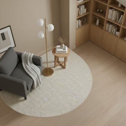 Brilliance - Modern Floor Lamp, Opal Shades And Round Base - Clear / Gold