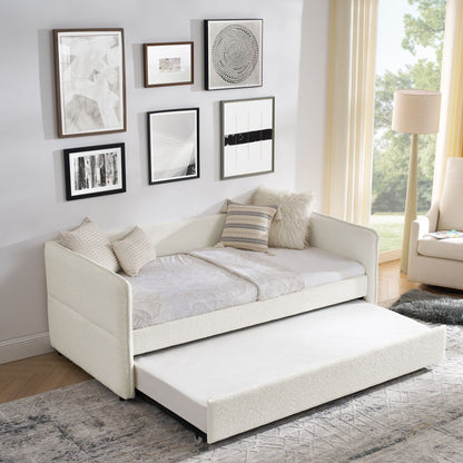 Upholstered Daybed With Pop Up Trundle