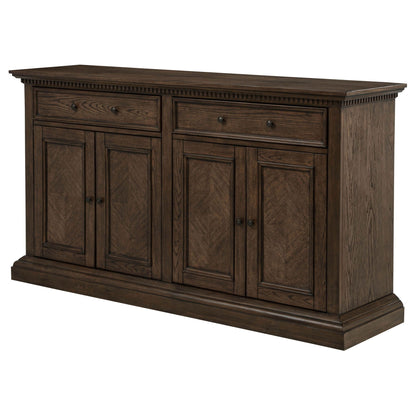 Ridgewell 2-drawer 4-door Dining Server Dark Oak