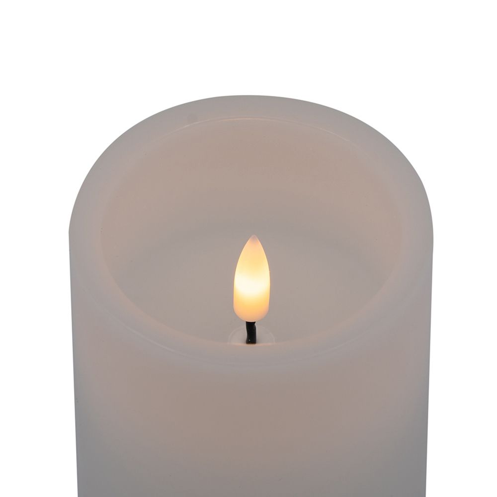 LED Candles With Remote Timer (Set of 3) - White