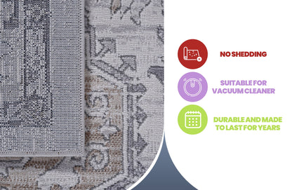 Marfi - 6' X 9' Oriental Area Rug - Ivory / Beige