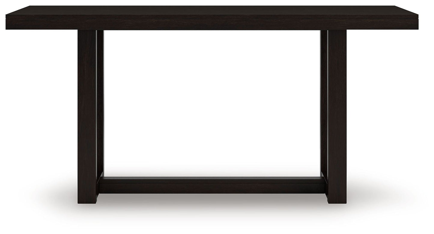 Neymorton - Rectangular Dining Room Counter Table - Dark Grayish Brown