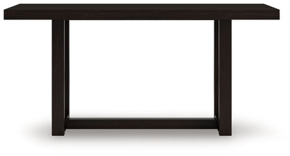 Neymorton - Rectangular Dining Room Counter Table - Dark Grayish Brown