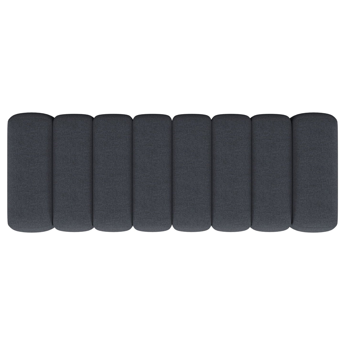 Summer Fabric Upholstered Tufted Accent Bench Charcoal
