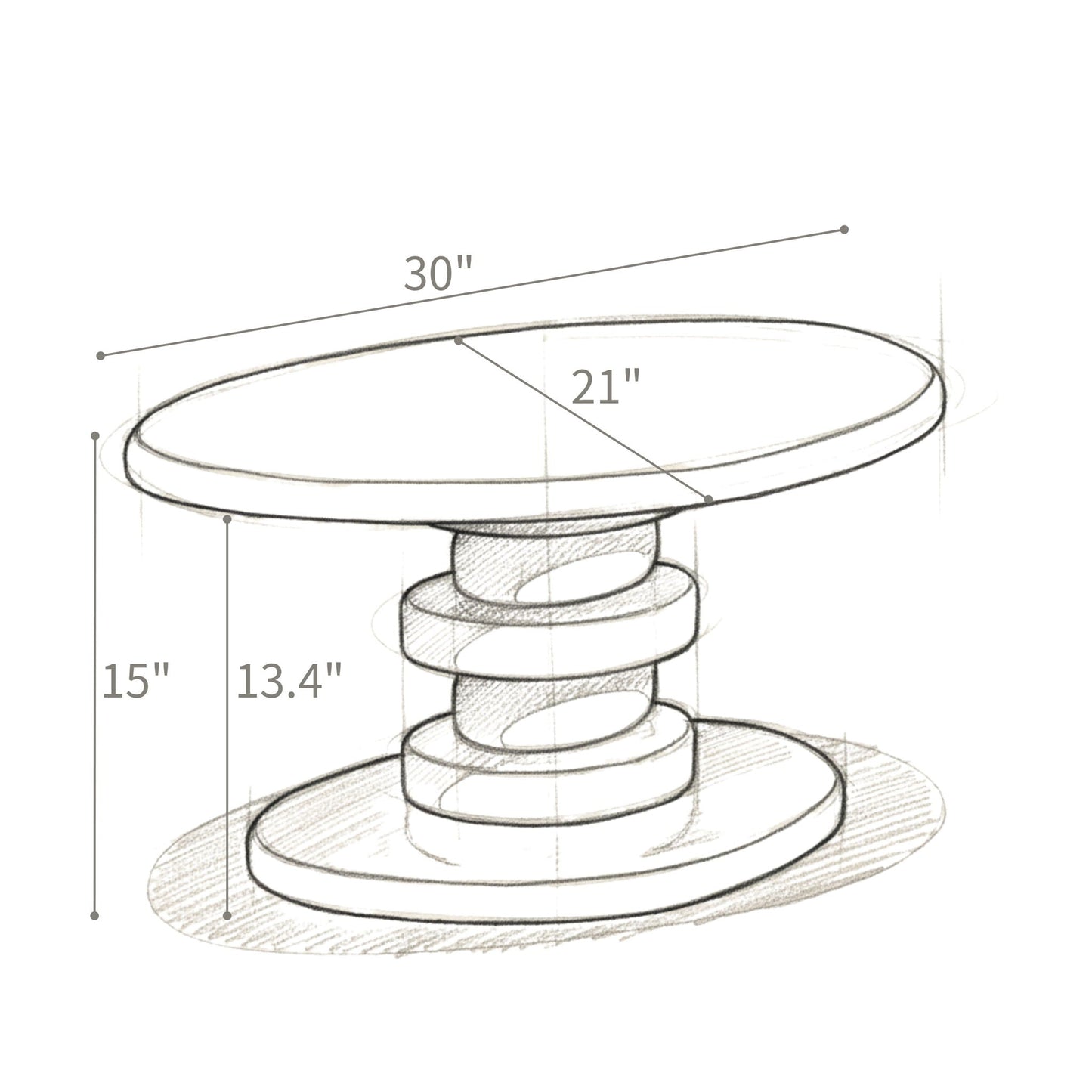 Cobblestone End Table