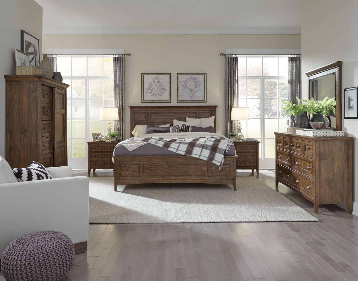 Bay Creek - Landscape Mirror - Toasted Nutmeg