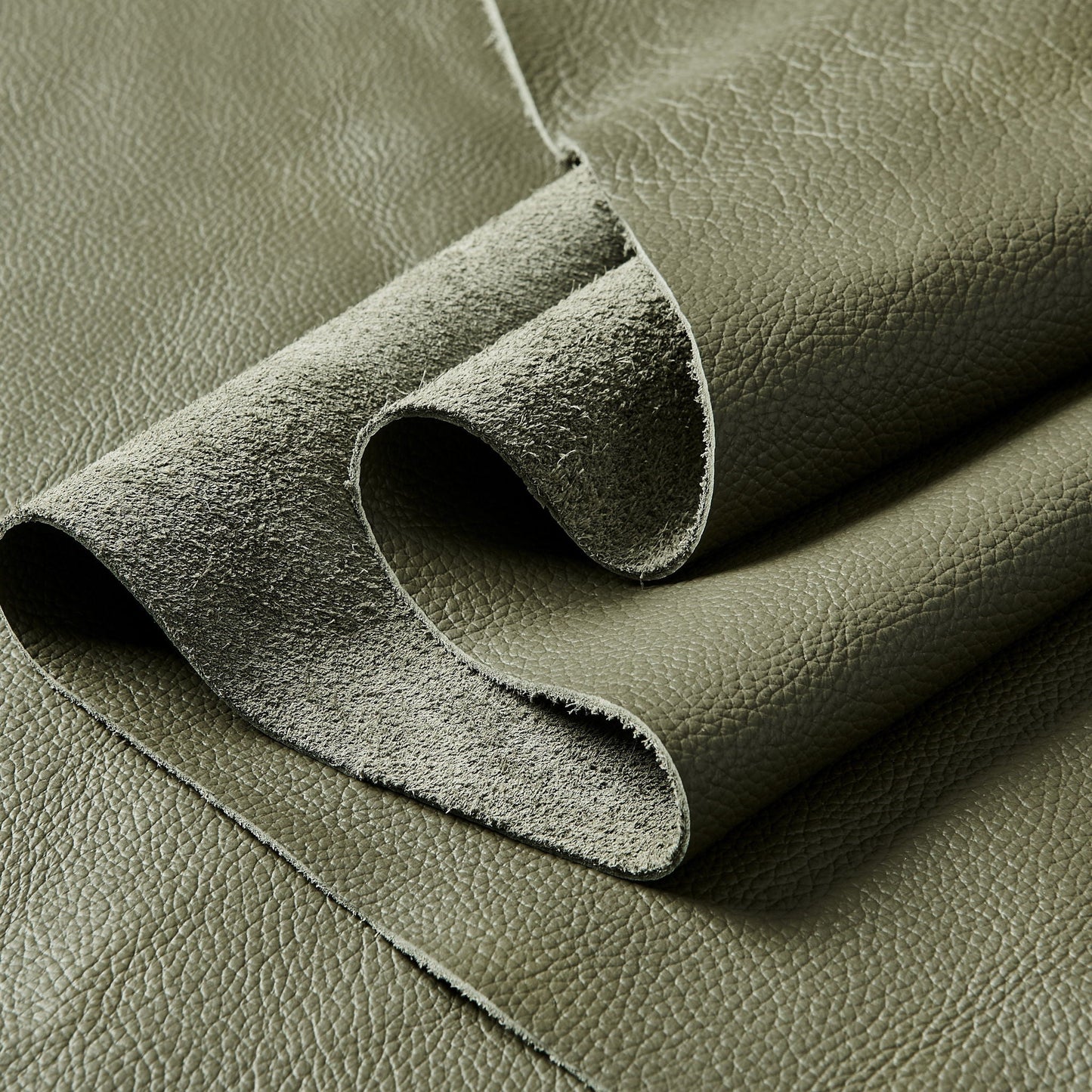 Large - Arm Upholstery Modular Sectional With Custom Configuration - Olive Green