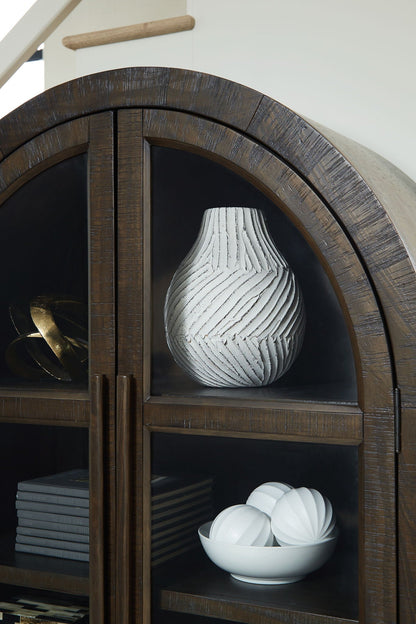 Benhall - Accent Cabinet - Dark Brown